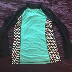 mint long sleeved- wet suit